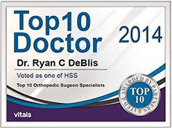 Top Doctor 2014 - Ryan C. DeBlis, MD - Orthopaedic Surgeon